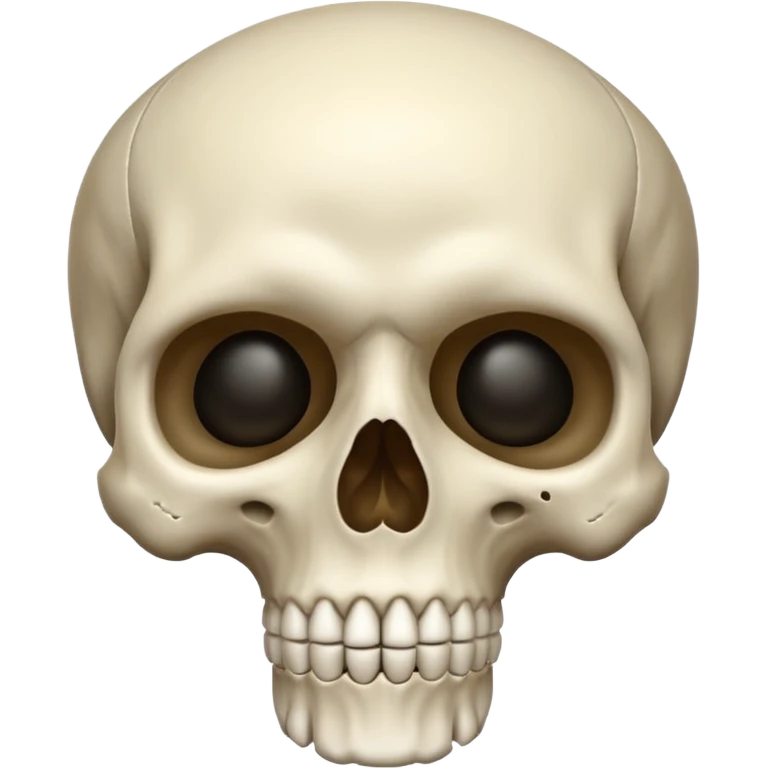 Skull shushing emoji