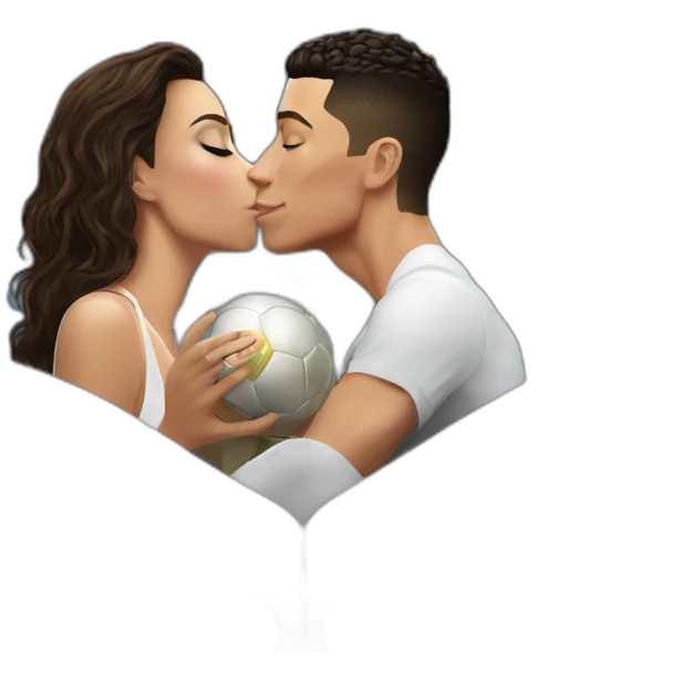 Cristiano Ronaldo kiss feet georgina emoji