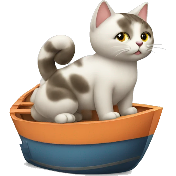 Cat drive to ship  emoji