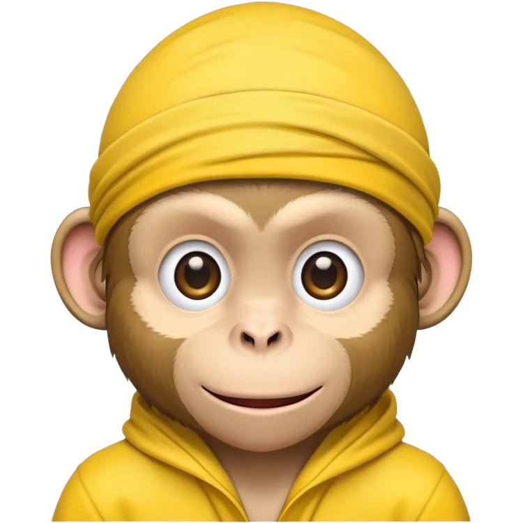 monkey with yellow durag emoji