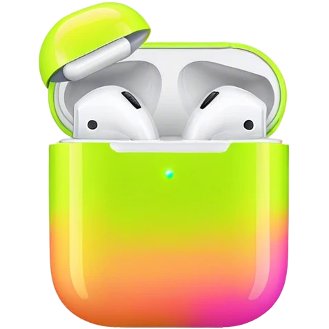 Neon colors airpods emoji