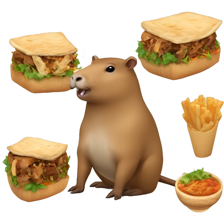 capybara with shawarma  emoji
