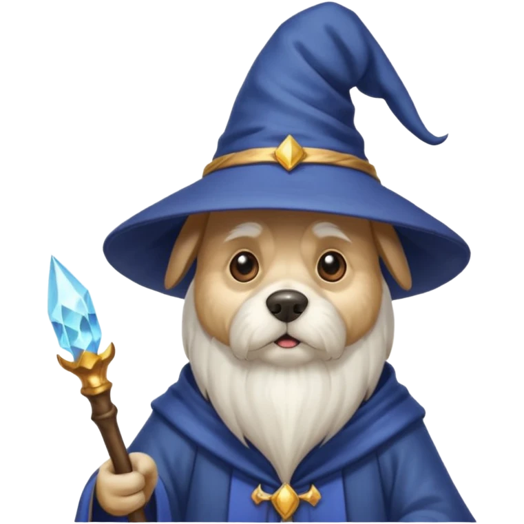 Dog wizard emoji