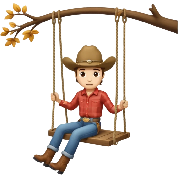 گاو سوار بر تاب تاب emoji