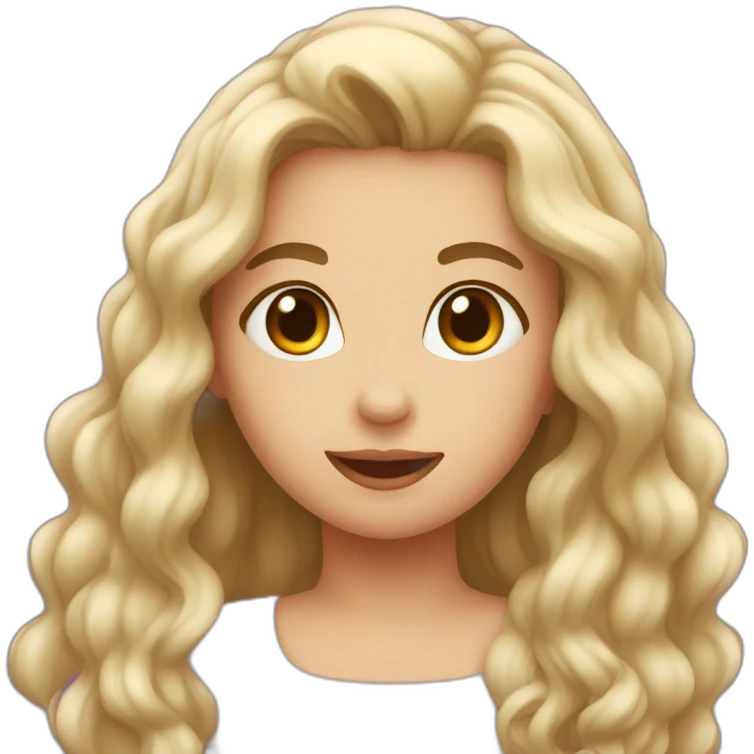 Girl falling in love emoji
