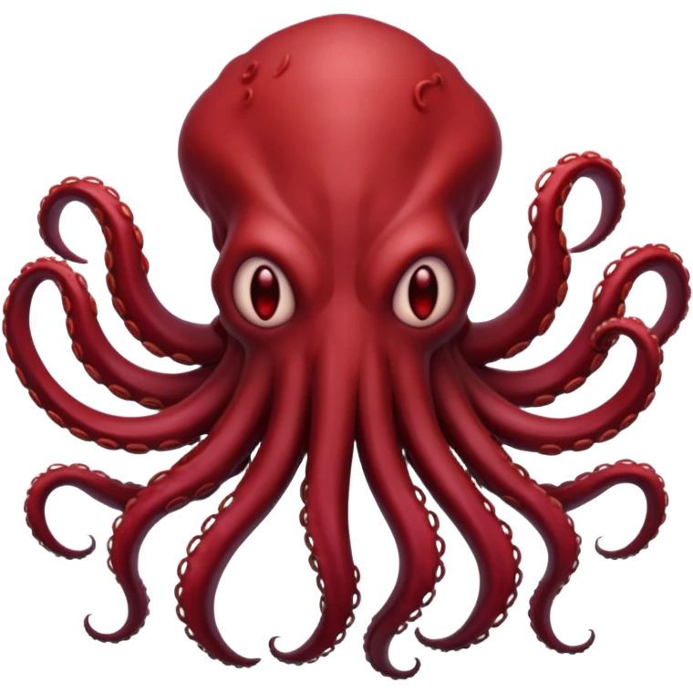 DarkRed The Mind Flayer without face emoji