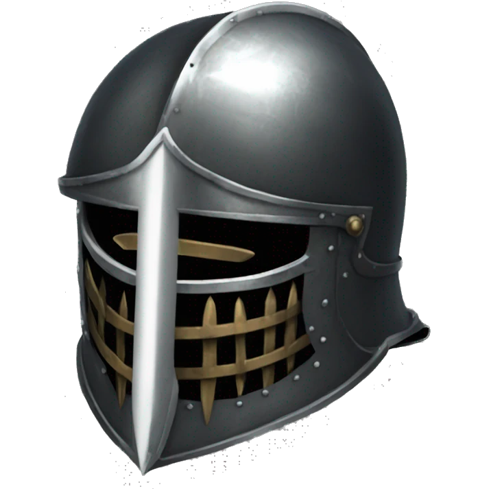 metal knight helmet with visor dark souls emoji
