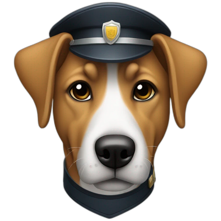 cibersecurity-dog-officer-wielding-shield emoji