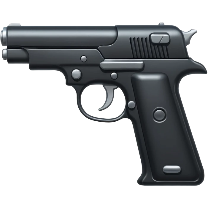 black metal pistol emoji