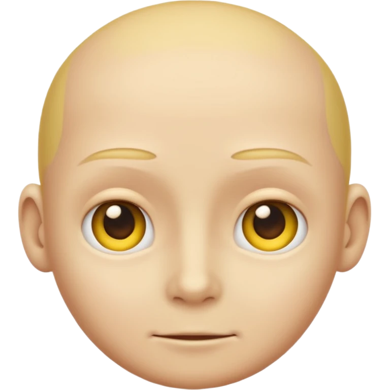 Human emoji with *NO* eyebrows staring into your soul  emoji