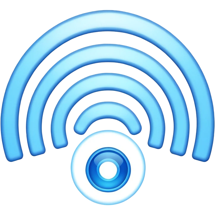 wifi symbol with signal waves emoji