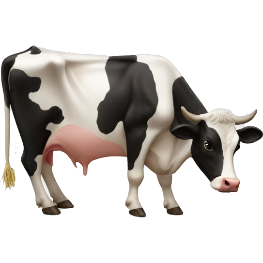 Cow eating emoji