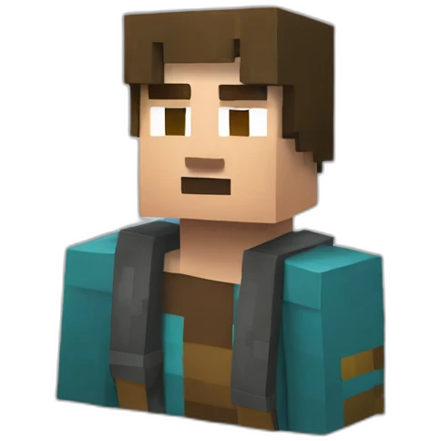 Steve de Minecraft qui pleure emoji