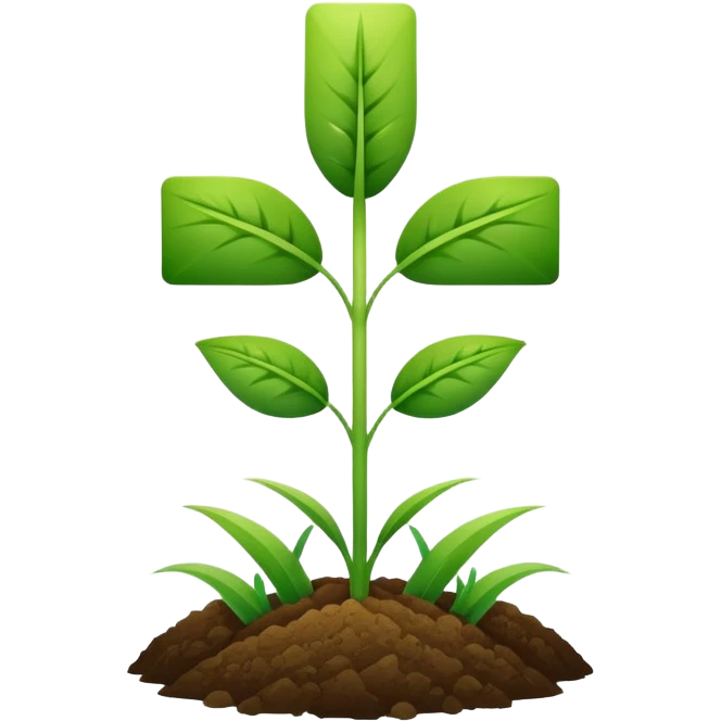 agriculture symbol with a plant or field combined with a medical cross emoji
