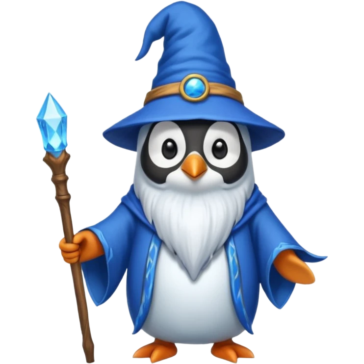 Penguin Wizard emoji