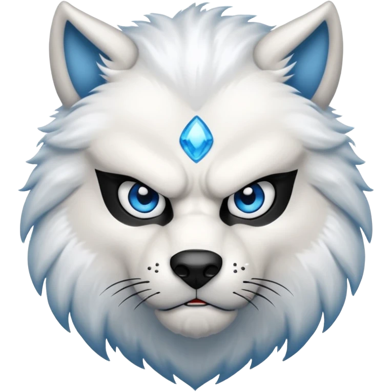 Lobo blanco emoji