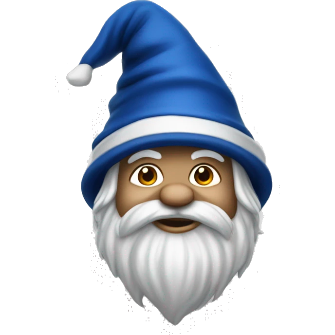 Gnome with blue hat and a "Y" Yale logo on the hat emoji