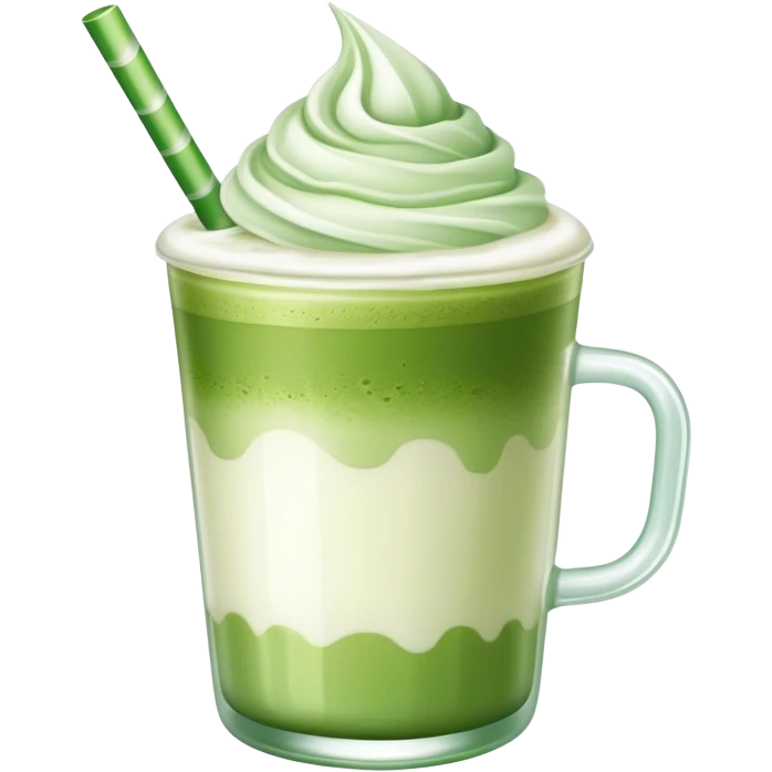 Matcha latte iced  emoji