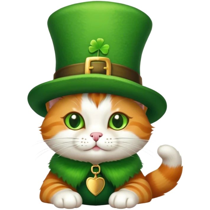 st paticks day cat emoji