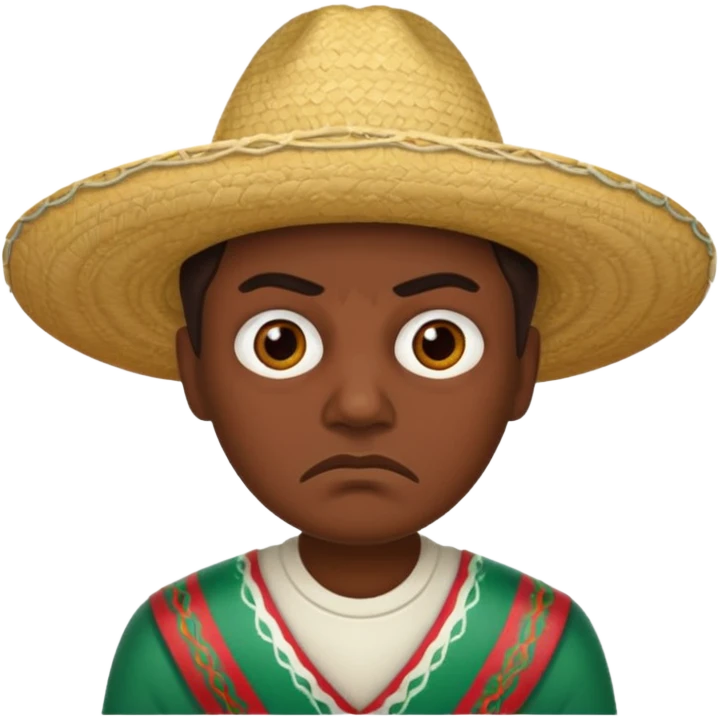 The disgruntled Mexican emoji