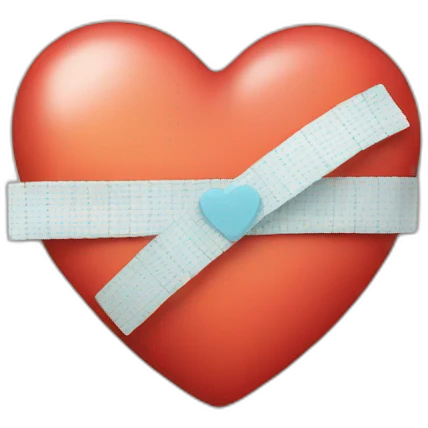 heart with a bandaid emoji