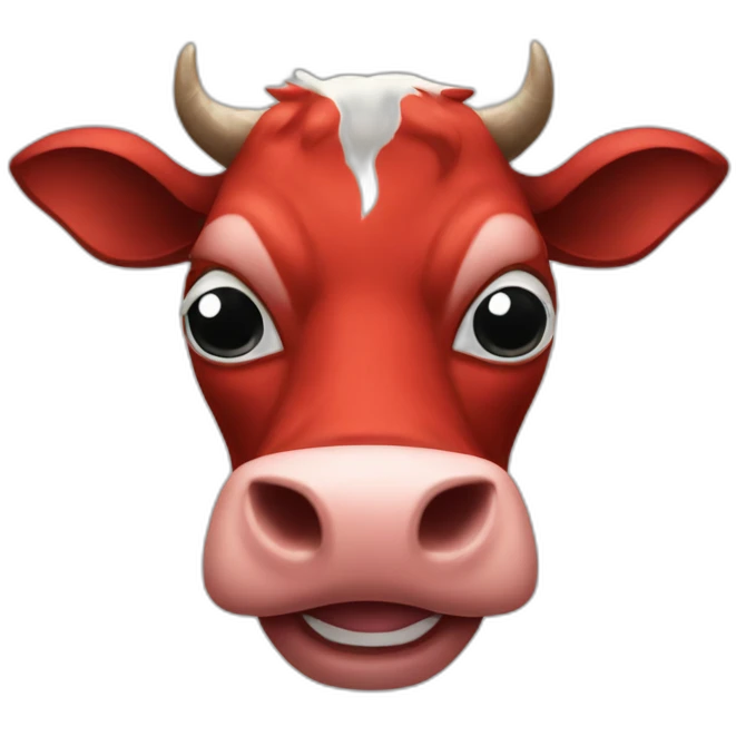 Spider-Man as a cow emoji