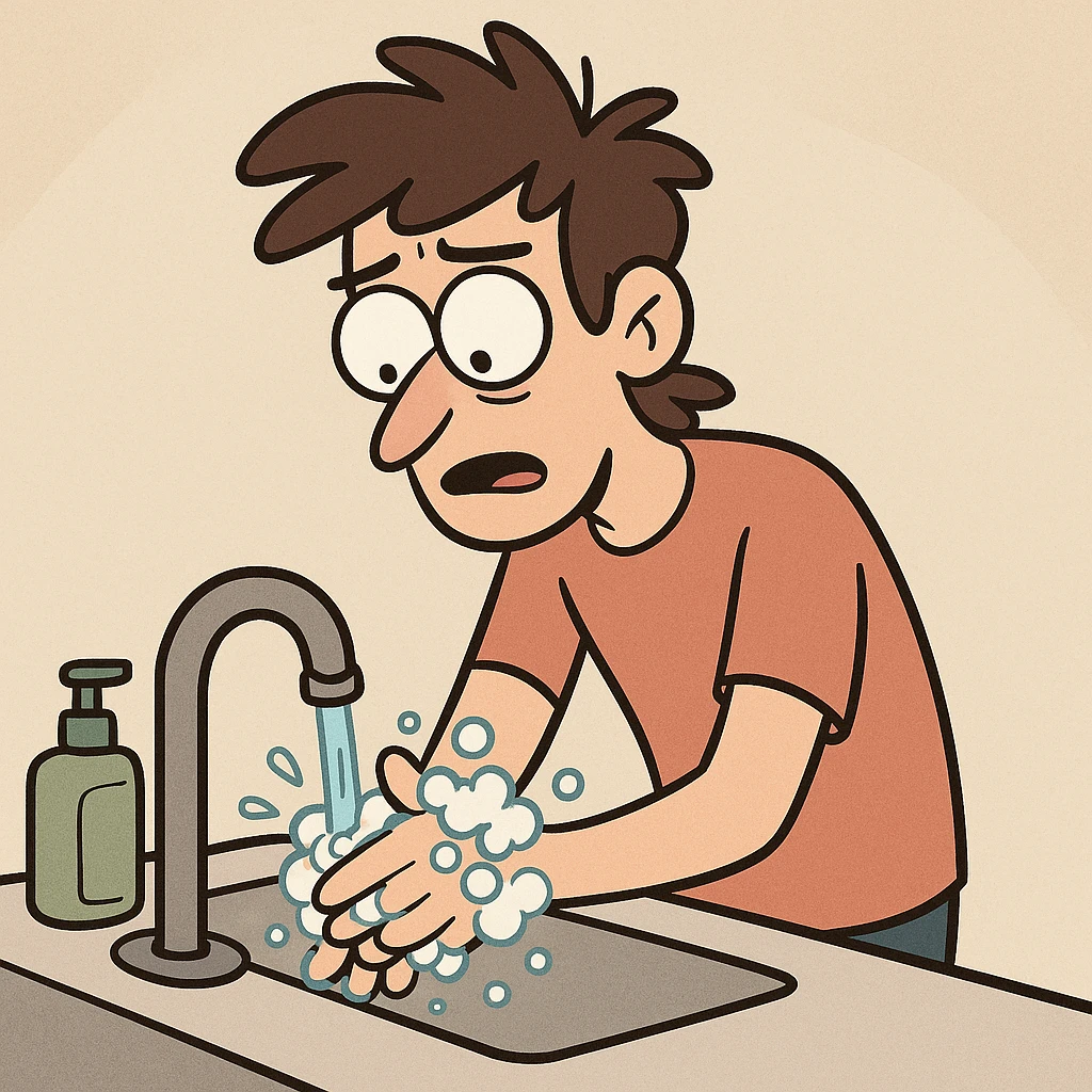 clear and simple illustration of wash your hands emoji