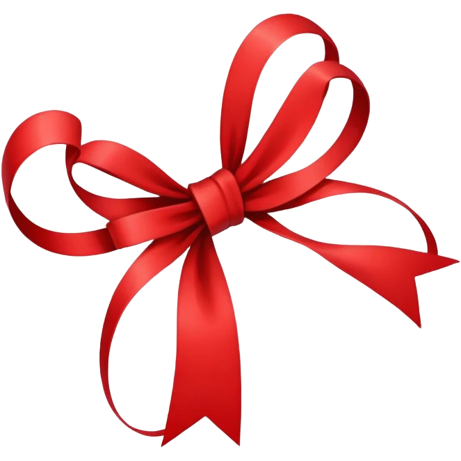thin bow emoji