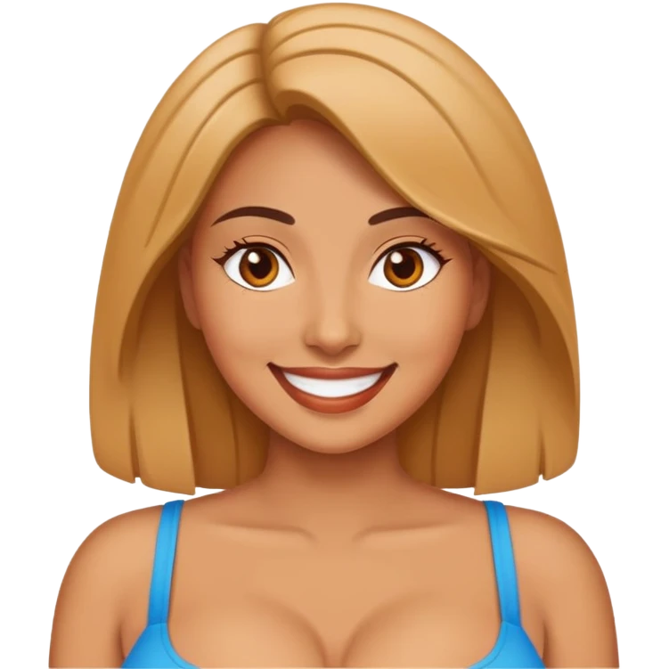 Woman with big boobs emoji