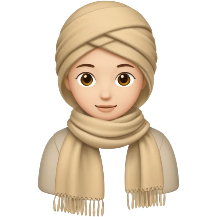 bufanda beige emoji
