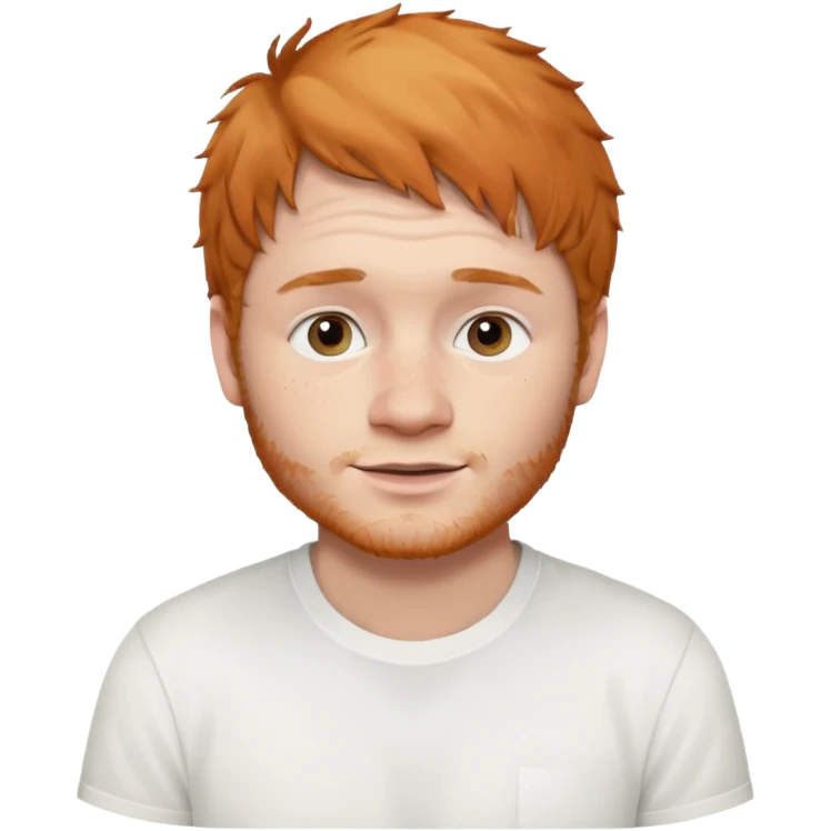 Ed Sheeran wear white shirt emoji