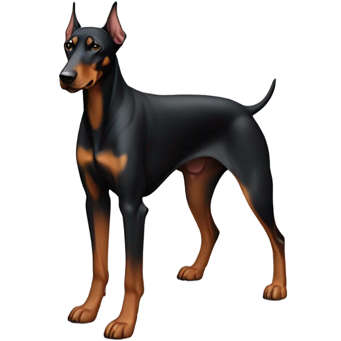 Doberman pincher emoji