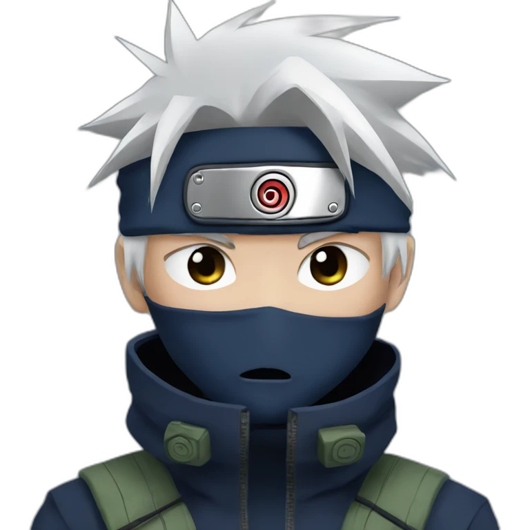 Sad Kakashi with Sharingan emoji