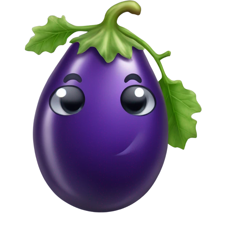 Eggplant dripping water  emoji