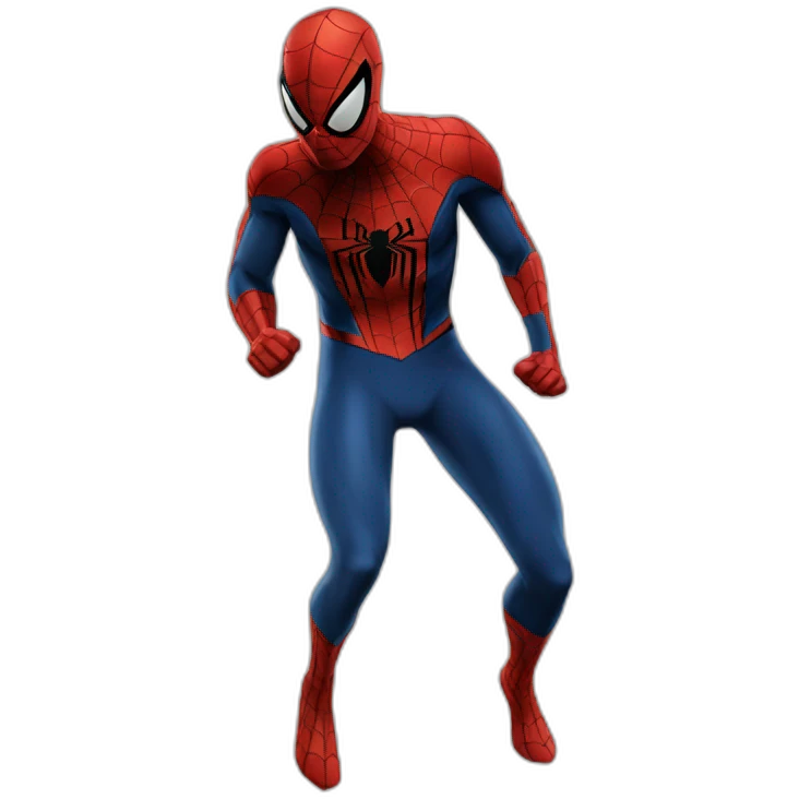 spiderman levantando pesas emoji