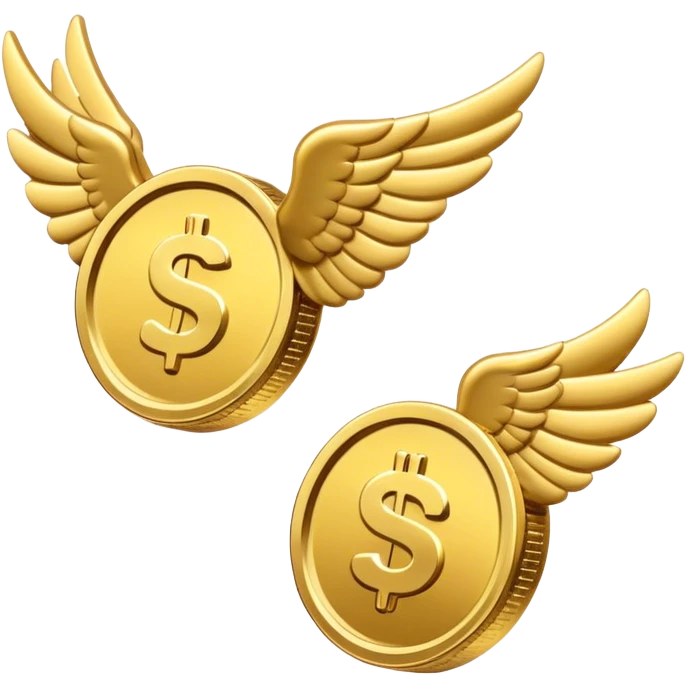 flying coins emoji
