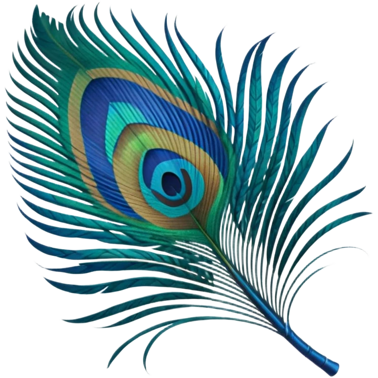  Peacock feather emoji