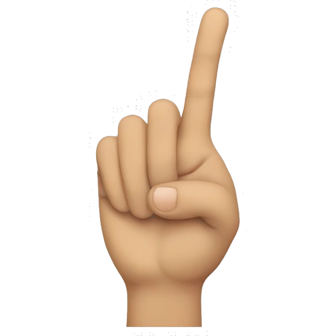 hands doing L sign emoji