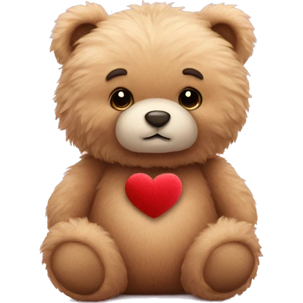  fluffy Valentine's teddy bear emoji