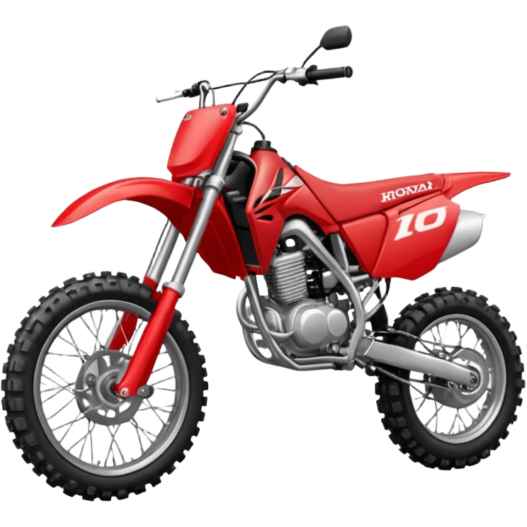 Red Honda dirt bike emoji