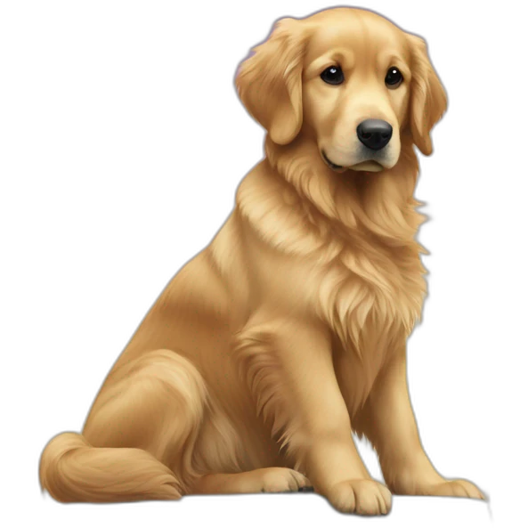 Golden-retriever-on-pearl-tower emoji