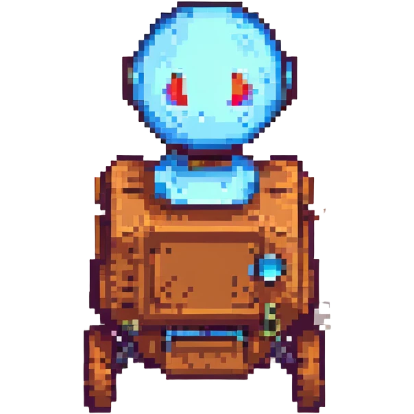 Mars Rover emoji icon, pixel art style, fun and retro, suitable for social media emoji