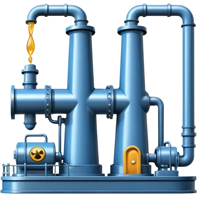 oil pumping station steel shiny emoji