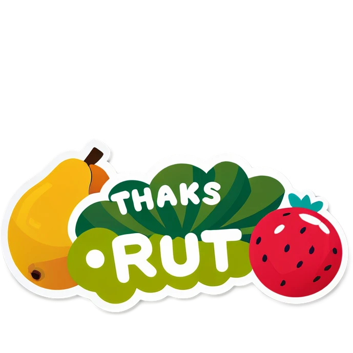 Thanks ya fruit emoji