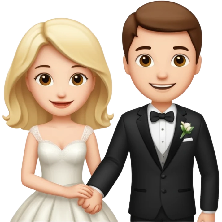 Newly married sexy couple emoji