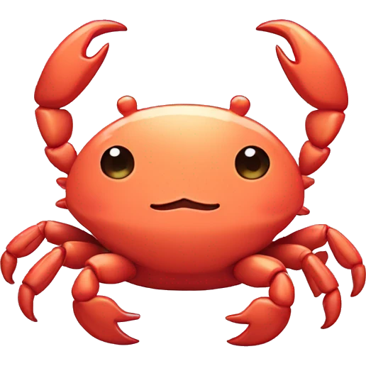 cute crab kawaii baby chubby emoji