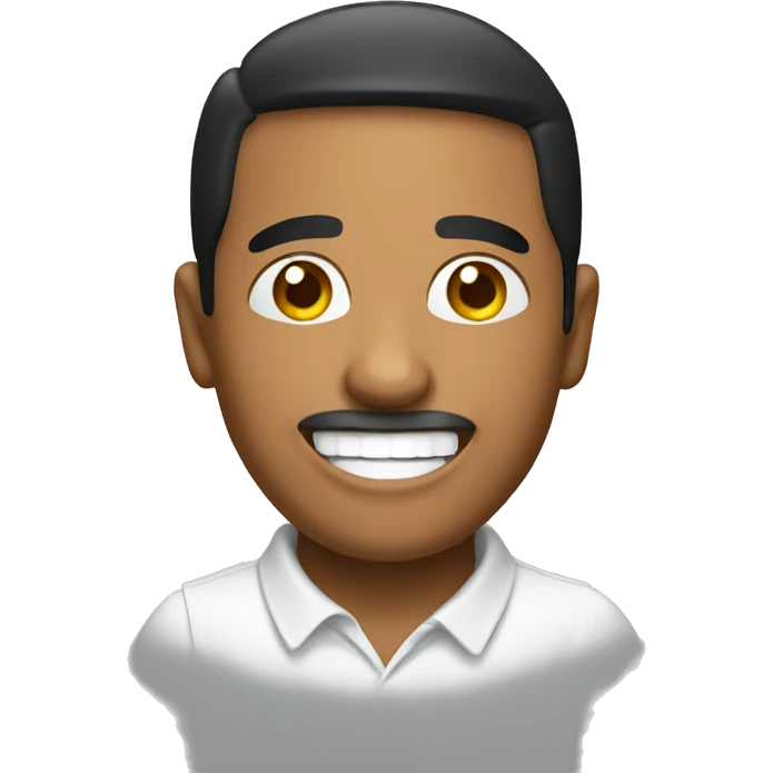 A happy Puerto Rican emoji