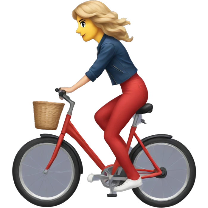 Taylor Swift riding a bike emoji