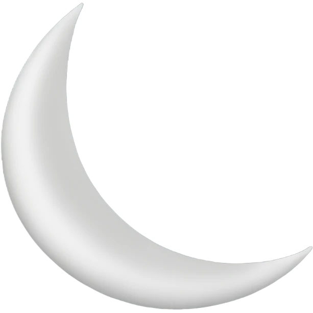 a half moon emoji