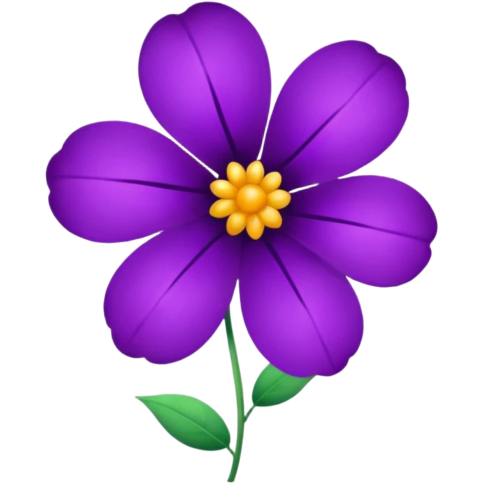 violet flower emoji
